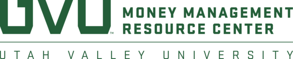 UVU Money Management green and white logo