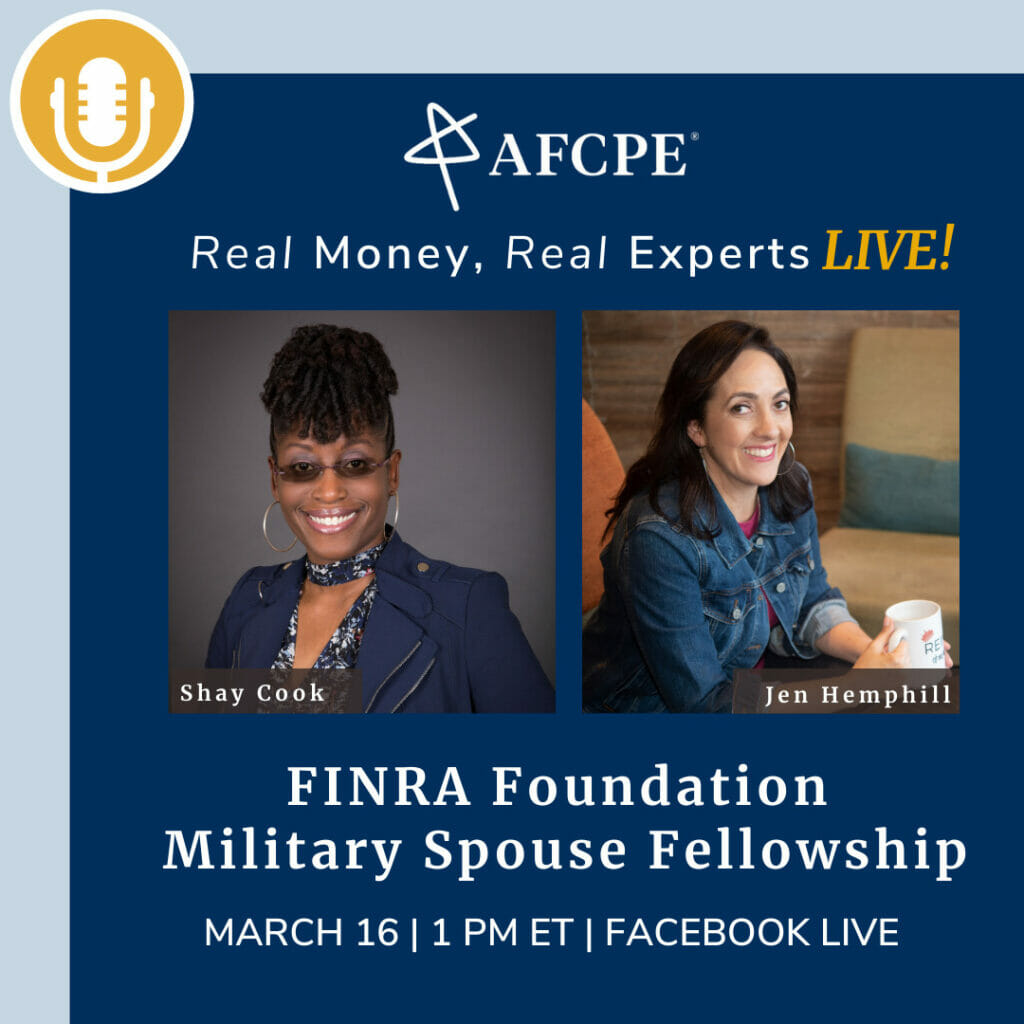 Shay Cook and Jen Hemphill share about the Military Spouse Fellowship Program on the Real Money Real Experts Podcast