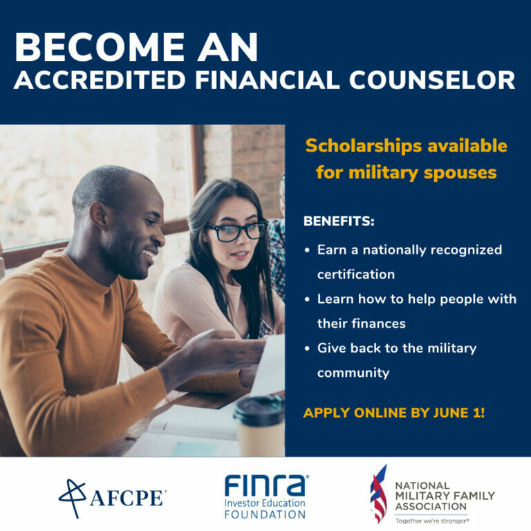 AFC online application deadline (military spouses)