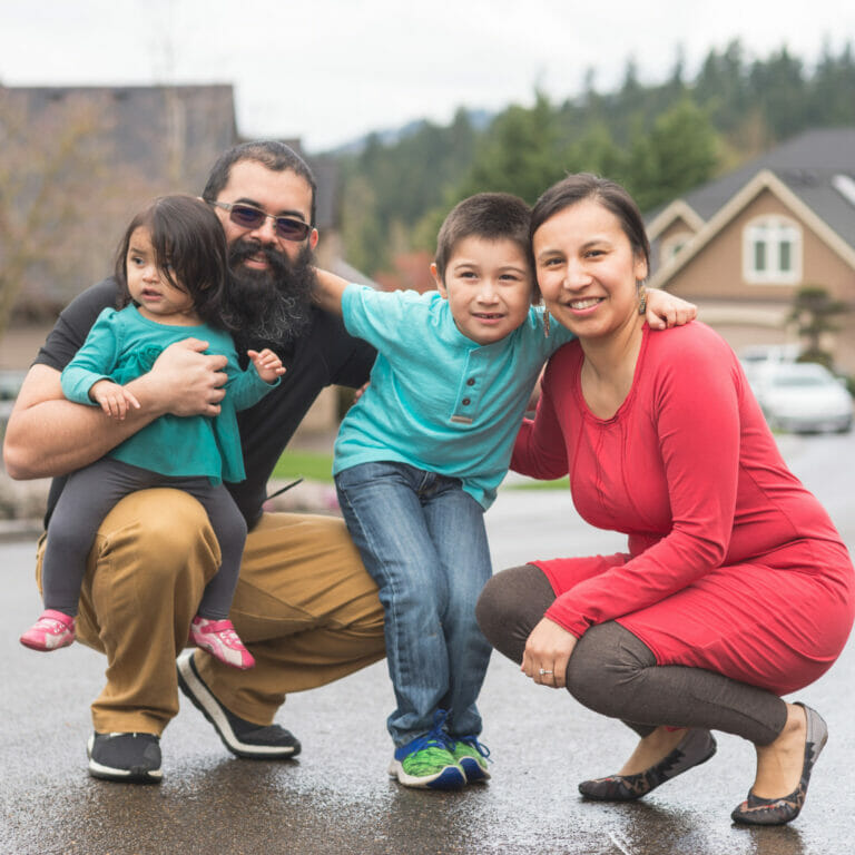 Native American family