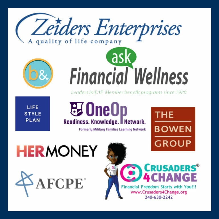 2022 Job Fair Employers: Zeiders Enterprises; Brunch & Budget; Ask Financial Wellness; Lifestyle Plan; OneOp; The Bowen Group; HerMoney; Crusaders4Change; AFCPE