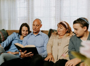 Jewish Family spending time together