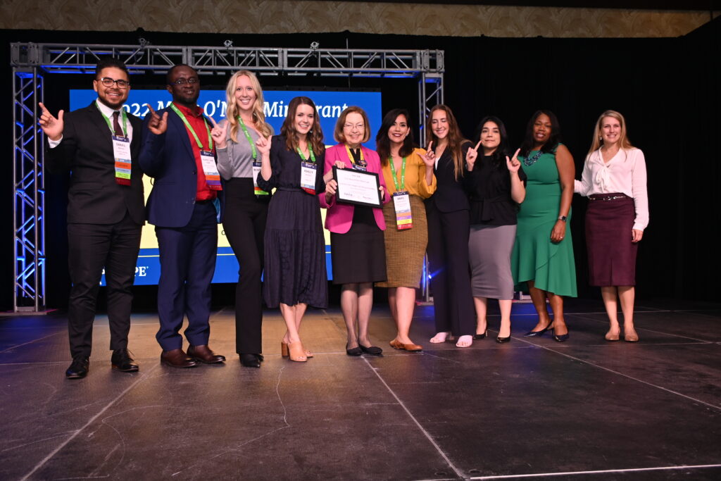 Photo of Barb O'neill, Rachael DeLeon, Michelle Godfrey and the TTU Mini Grant Winners