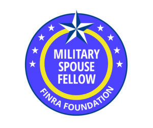 The purple and yellow circular logo for the Military Spouse Fellowship