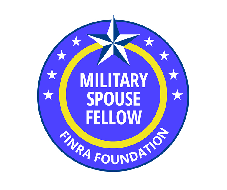 The purple and yellow circular logo for the Military Spouse Fellowship