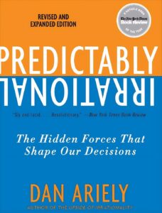 Blue and orange Predictably Irrational book cover