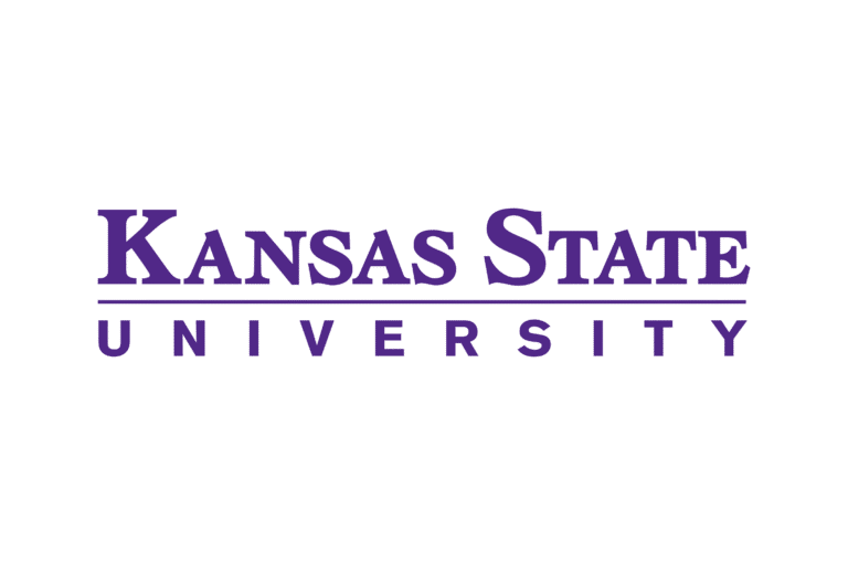 purple lettering of kansas state university logo